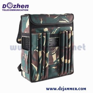 GSM WiFi 2.4G 3G 4G 5G GPS Cell Phone Jammer 4 bands Customize Frequency Backpack Ied